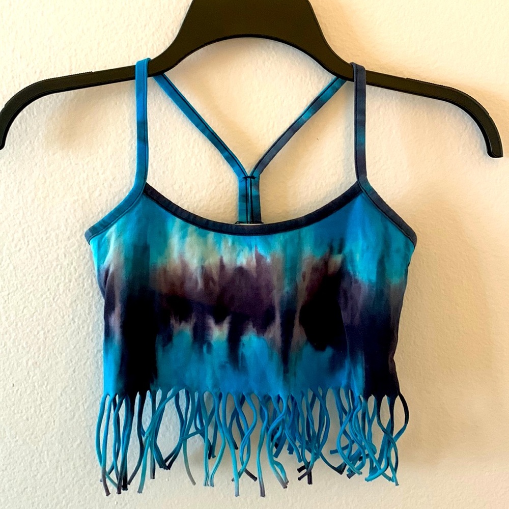 Tie Dye Fringe Bralette